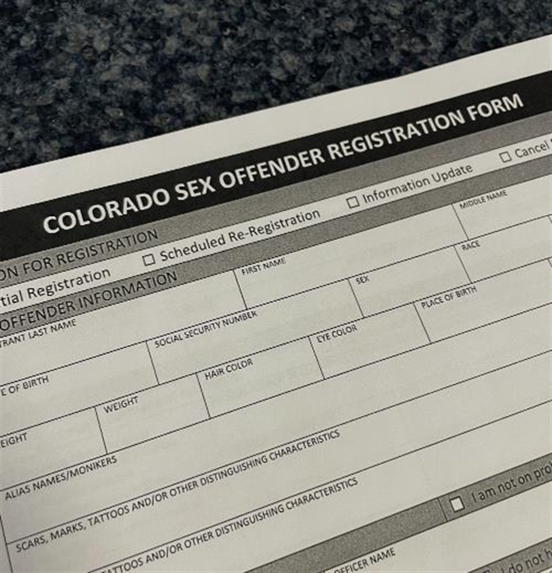 Sex Offender Registration Procedure Littleton Police Department